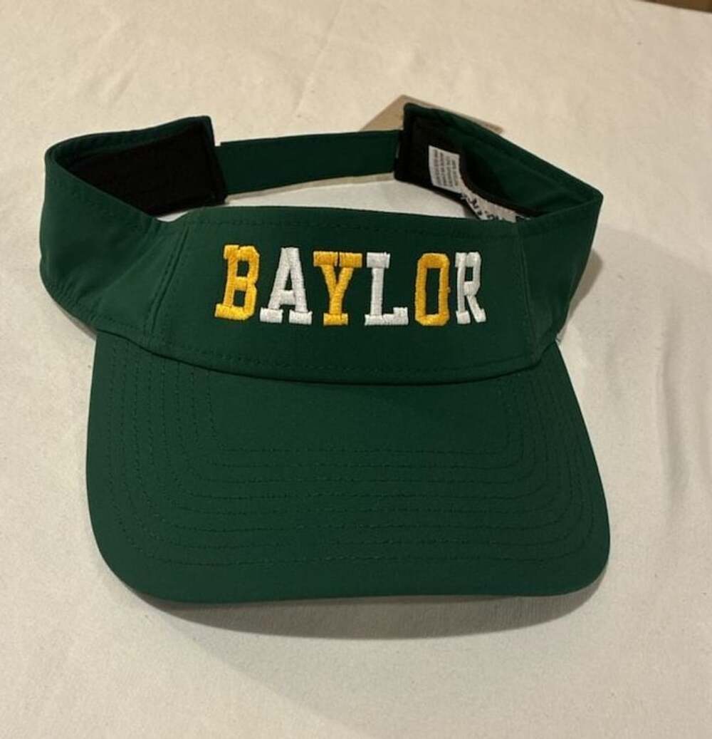 The Game Baylor Bears Dark Green Adjustable Visor Hat NWT GB503